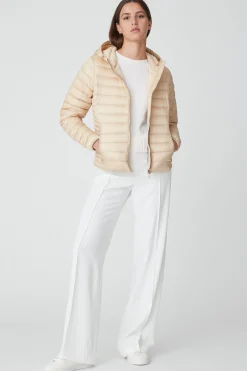 Aghata-Piumino Beige Con Cappuccio