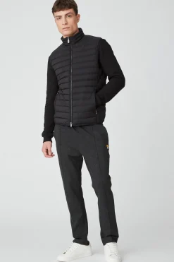 Astor 2.0-Gilet Nero In Nylon Cangiante
