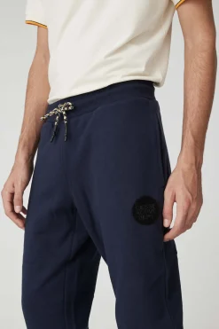 Bates-Pantaloni Blu In Felpa