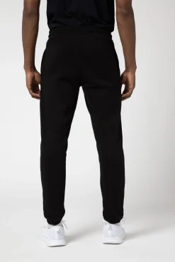 Bates-Pantaloni Neri In Felpa