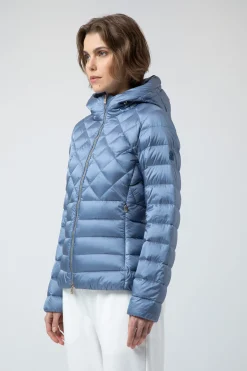 Benja 2.2-Piumino Azzurro Con Mix Di Trapunte