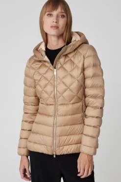 Benja 2.2-Piumino Beige Con Mix Di Trapunte