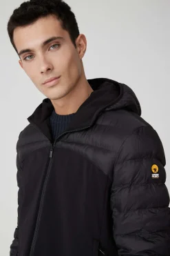 Braxton-Giacca Nera Reversibile In Softshell
