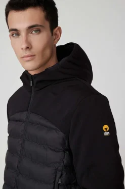 Braxton-Giacca Nera Reversibile In Softshell