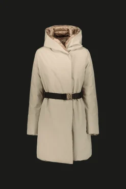 Cappotto Beige Reversibile In Softshell
