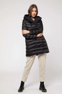 Cappotto Nero Reversibile In Softshell
