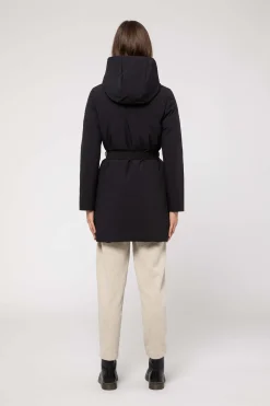 Cappotto Nero Reversibile In Softshell