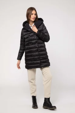 Cappotto Nero Reversibile In Softshell