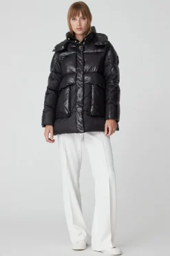 Chamonix-Parka Nero Da Donna Lab00