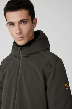 Clem-Giacca Verde Militare In Softshell
