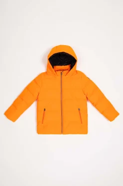 Cooper Boy- Piumino Arancione Con Cappuccio