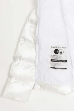 Dea Girl-Piumino Bianco Senza Cappuccio