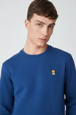 Der-Felpa Bluette Girocollo