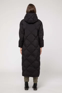 Dylis-Piumino Nero Lungo A Rombi