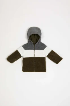 Eliot Baby Boy-Giacca Reversibile Verde E Grigia
