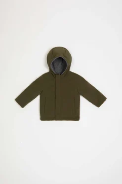 Eliot Baby Boy-Giacca Reversibile Verde E Grigia