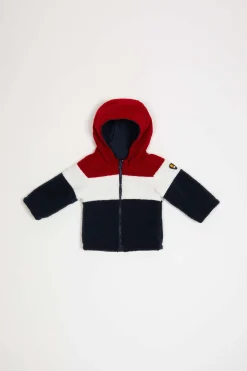 Eliot Baby Boy-Giacca Reversibile Blu E Bordeaux