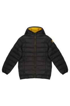 Franklin Boy-Piumino Nero Con Cappuccio