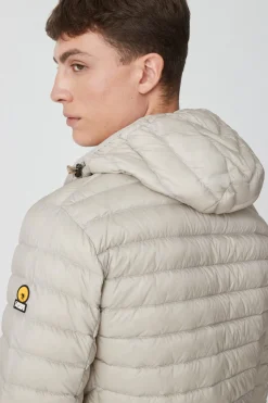 Franklin 2.0-Piumino Beige Con Cappuccio
