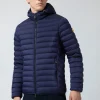 Franklin 2.0-Piumino Blu Intenso Con Cappuccio