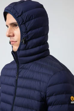 Franklin 2.0-Piumino Blu Intenso Con Cappuccio