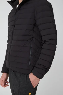 Franklin 2.0-Piumino Nero In Stretch