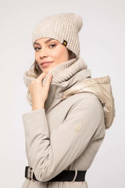 Giacca Beige Con Cintura