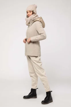 Giacca Beige Con Cintura