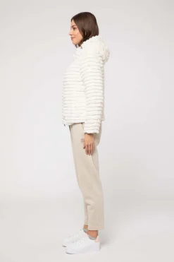 Giacca Bianca Corta Reversibile Ad