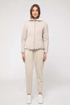 Giacca Bianca Corta Reversibile Ad
