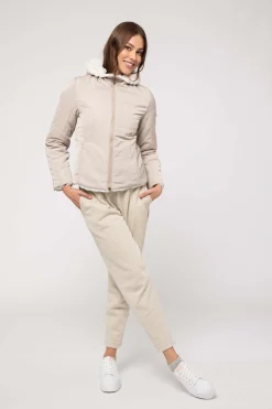 Giacca Bianca Corta Reversibile Ad