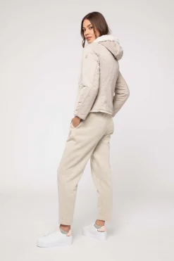 Giacca Bianca Corta Reversibile Ad