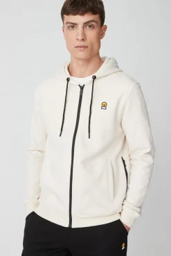 Hazy-Felpa Bianca Con Zip