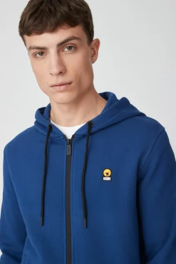 Hazy-Felpa Bluette Con Zip
