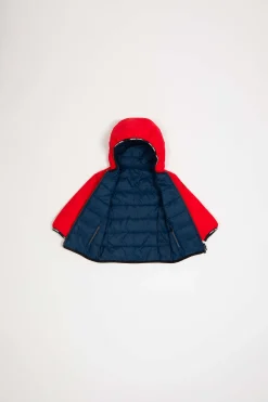Henry Baby Jr-Giacca Reversibile Rossa E Blu