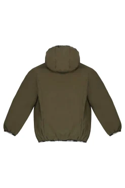 Henry Boy-Piumino Reversibile Verde E Nero