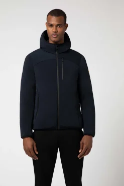 Jayden-Giacca Blu Corta In Softshell
