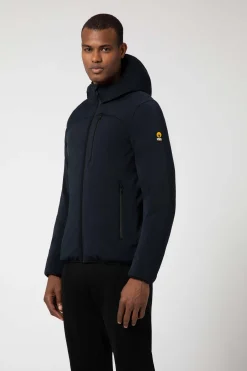 Jayden-Giacca Blu Corta In Softshell