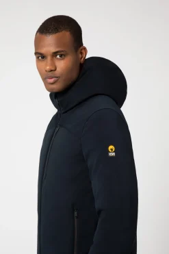 Jayden-Giacca Blu Corta In Softshell