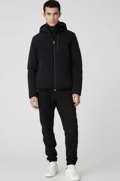 Jayden-Giacca Nera Corta In Softshell
