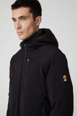 Jayden-Giacca Nera Corta In Softshell