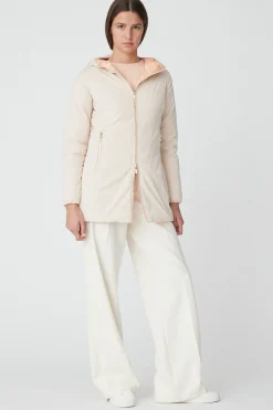 Kalie-Piumino Beige Reversibile In Taffettas