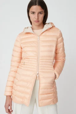 Kalie-Piumino Beige Reversibile In Taffettas