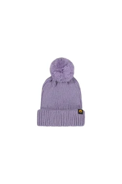 Kara Girl-Cappello Lilla Con Pompon