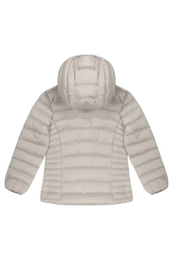Karis Girl-Piumino Bianco Con Cappuccio