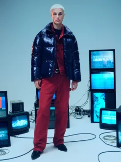 Kibo-Piumino Blu Full Zip Lab00
