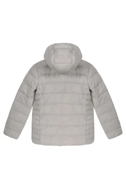 Linda Girl-Piumino Reversibile Grigio E Rosa