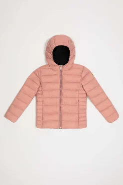 Linda Girl-Piumino Reversibile Nero E Rosa