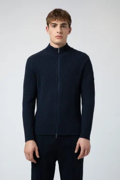 Mario-Maglia Bluette Con Zip