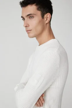 Michael-Maglia Bianca Girocollo